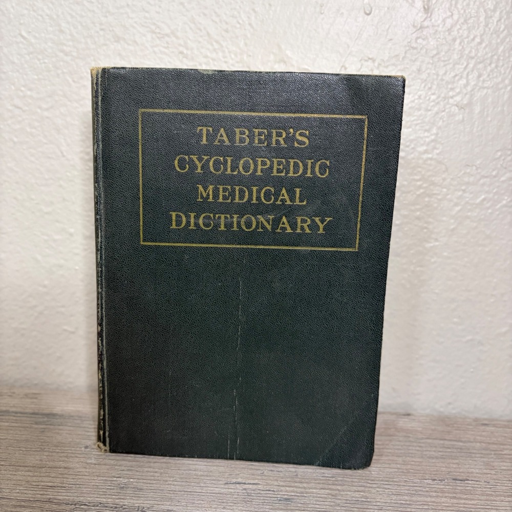 Tabers Cyclopedic Medical Dictionary 5th Edition 1949 Vintage Davis Illustrated